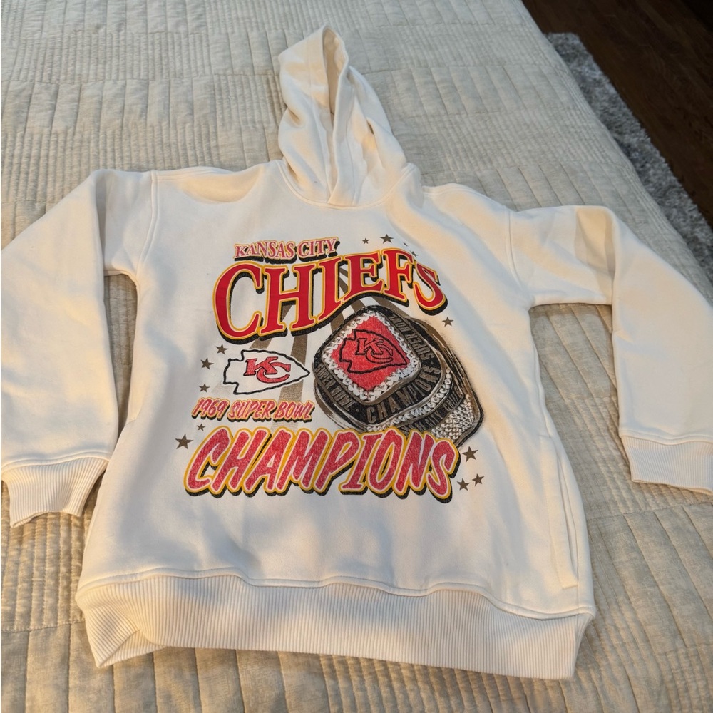 NFL Cream Hoodie with Star Accents
